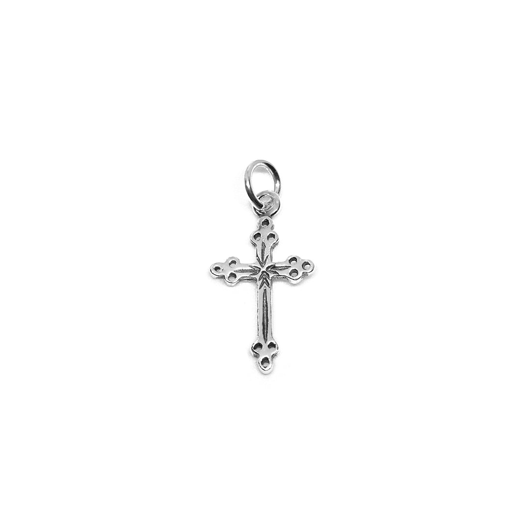 Gold cross charms sale for necklaces